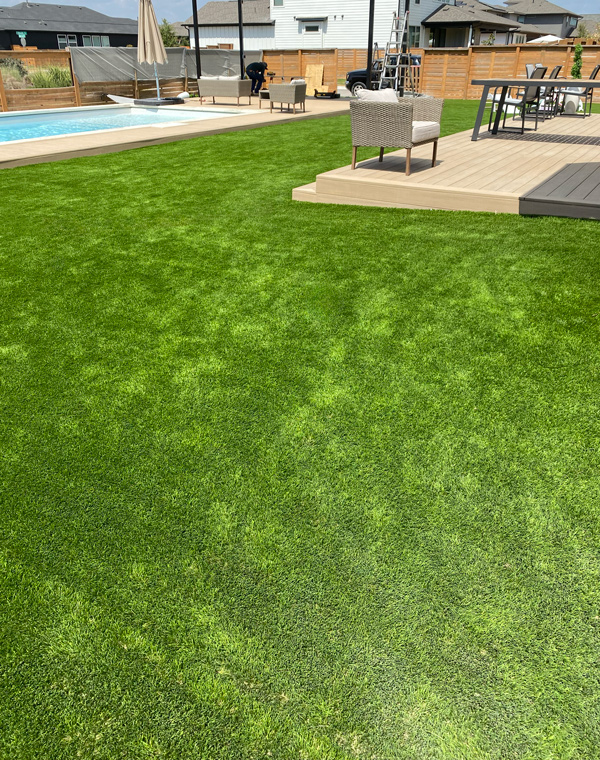 Artificial turf installation in Austin TX