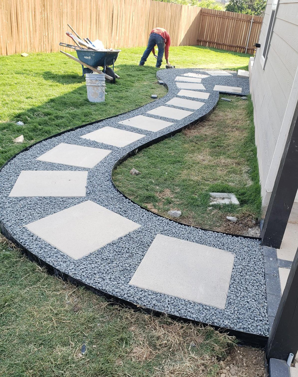 Hardscape installation in Austin TX