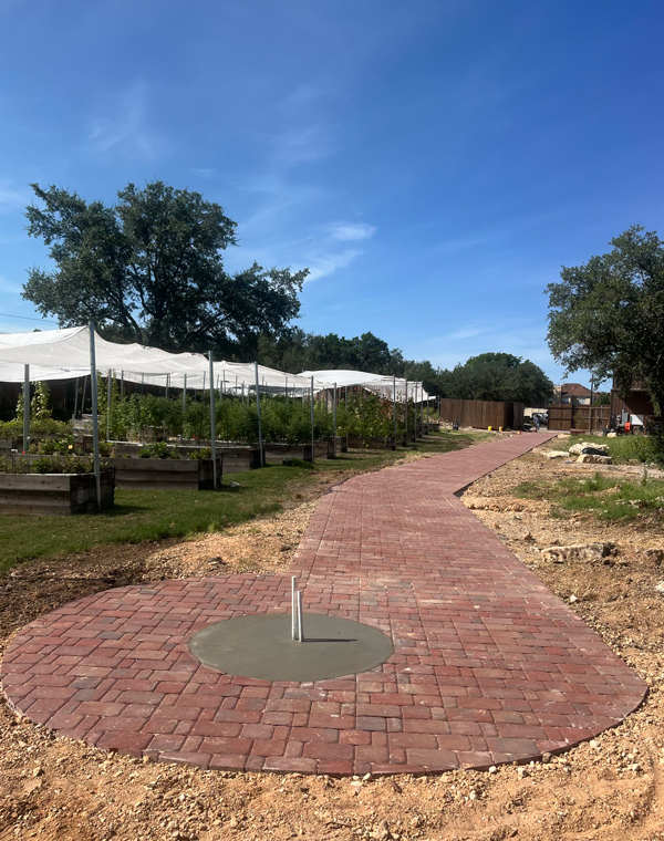 Paver patio and walkway installation in Austin TX